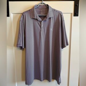 Rhoback Striped Polo - XXL - Purple